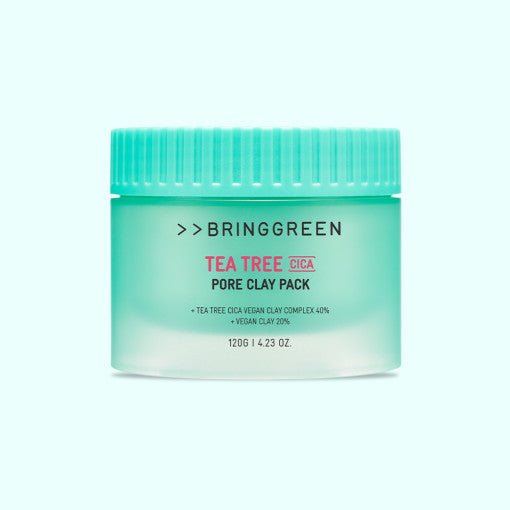 BRINGGREEN Teatree Cica Pore Clay Mask 120g Available on Seoulbazaar, your online store for trendy korean products.