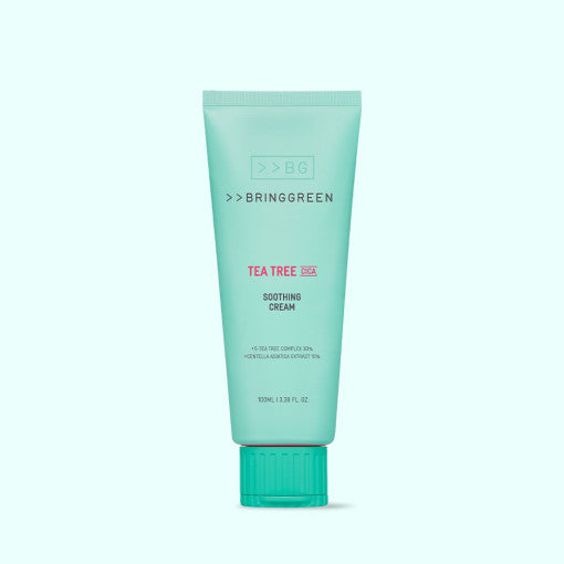 BRINGGREEN Teatree Cica Soothing Cream Plus 100ml Available on Seoulbazaar, your online store for trendy korean products.