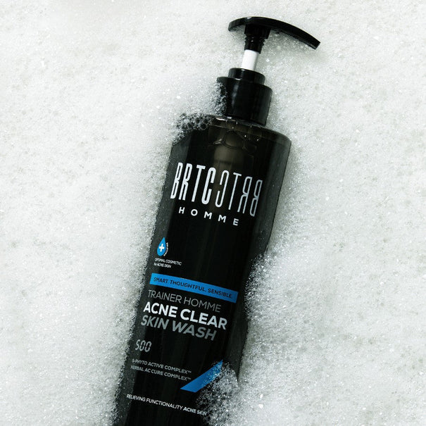 BRTC Trainer Homme Acne Clear Skin Wash 500ml Available on Seoulbazaar, your online store for trendy korean products.