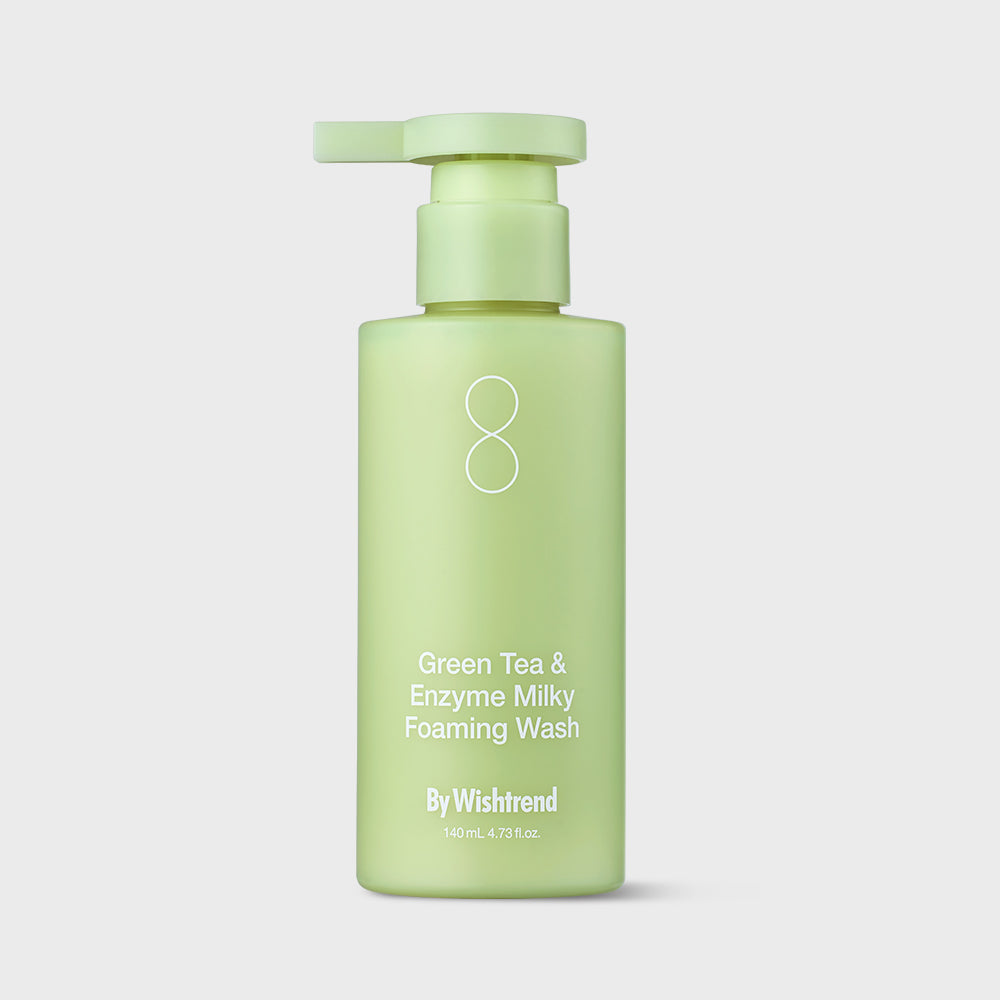 BY WISHTREND Green Tea & Enzyme Milky Foaming Wash 140ml Available on Seoulbazaar, your online store for trendy korean products.