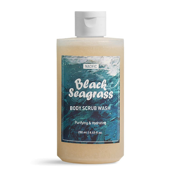 NACIFIC Black Seagrass Body Scrub Wash 250ml Available on Seoulbazaar, your online store for trendy korean products.