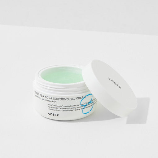 COSRX Hydrium Green Tea Soothing Gel Cream 50ml Available on Seoulbazaar, your online store for trendy korean products.