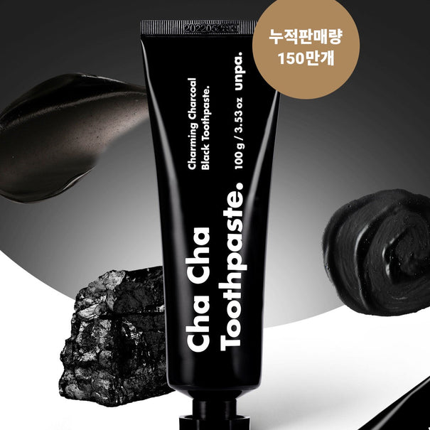 UNPA Cha Cha Toothpaste Charming Charcoal Available on Seoulbazaar, your online store for trendy korean products.