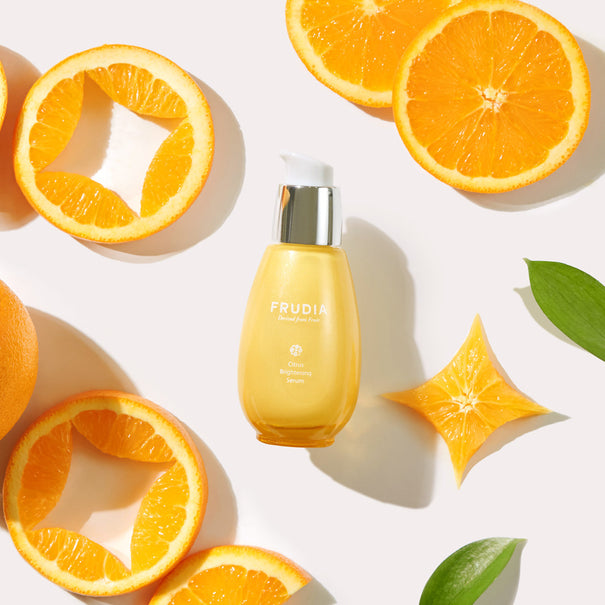 FRUDIA Citrus Brightening Serum 50g Available on Seoulbazaar, your online store for trendy korean products.