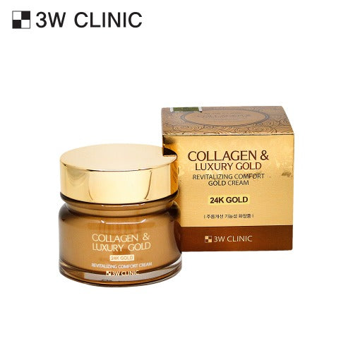 3W CLINIC Collagen Luxury Gold Cream 100ml Available on Seoulbazaar, your online store for trendy korean products.