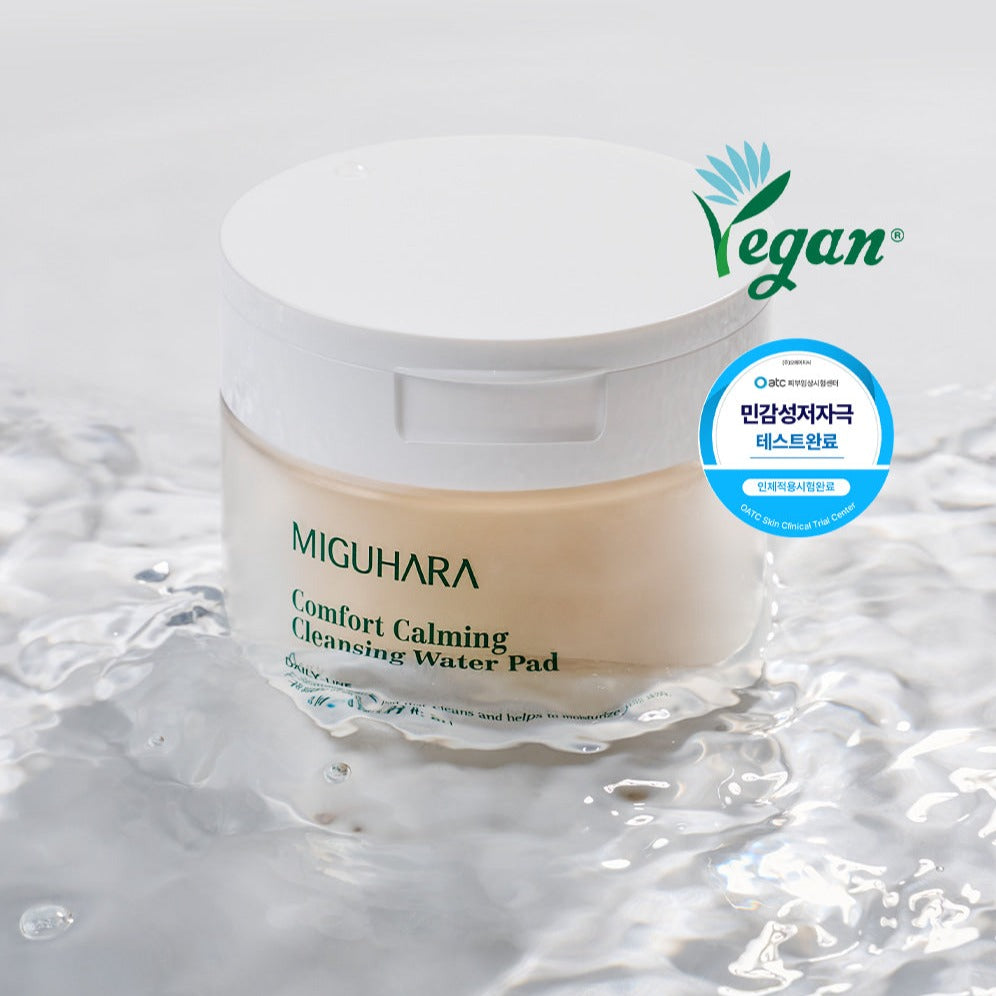 MIGUHARA Comfort Calming Cleansing Water Pad 70p Available on Seoulbazaar, your online store for trendy korean products.
