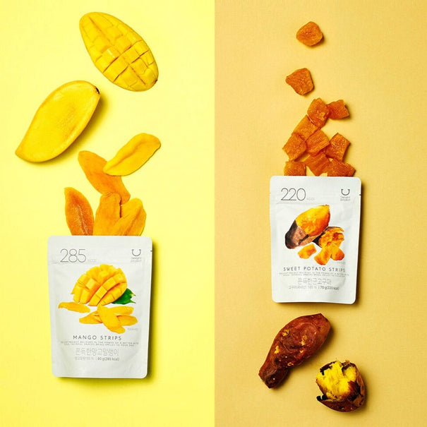 DELIGHT PROJECT Sweet Potato/Mango Strips 210g Available on Seoulbazaar, your online store for trendy korean products.