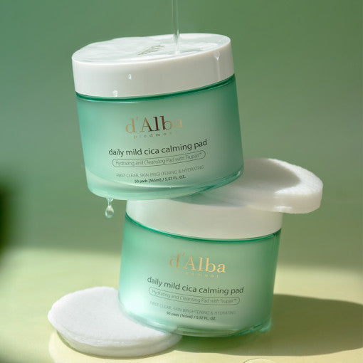 D'ALBA Daily Mild Cica Calming Pad 50p 165ml Available on Seoulbazaar, your online store for trendy korean products.