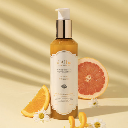 D'ALBA Oil Serum Body Cleanser 275ml Available on Seoulbazaar, your online store for trendy korean products.