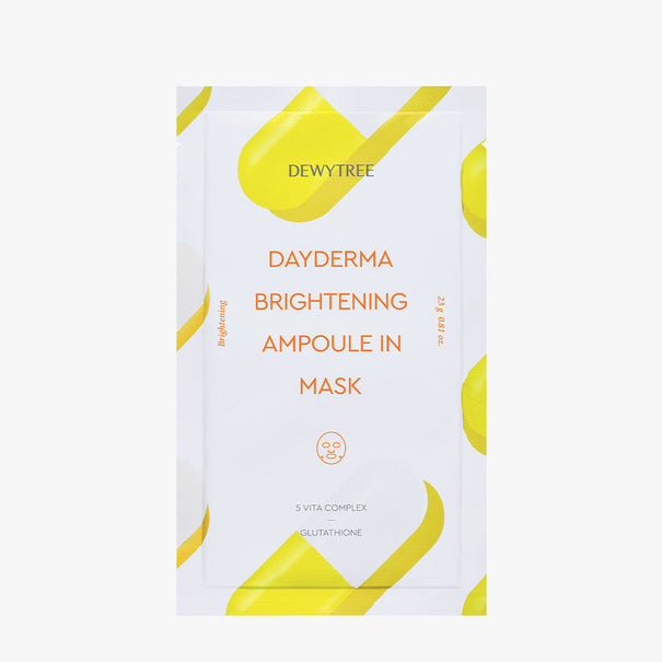 DEWYTREE Dayderma Brightening Ampoule Mask Available on Seoulbazaar, your online store for trendy korean products.