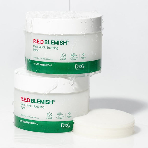 Dr.G Red Blemish Clear Quick Soothing Pads 130ml Available on Seoulbazaar, your online store for trendy korean products.