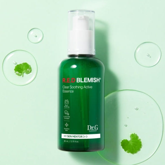 Dr.G Red Blemish Clear Soothing Active Essence 80ml Available on Seoulbazaar, your online store for trendy korean products.