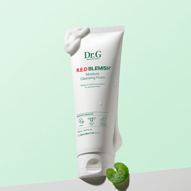 Dr.G Red Blemish Moisture Cleansing Foam 150ml Available on Seoulbazaar, your online store for trendy korean products.