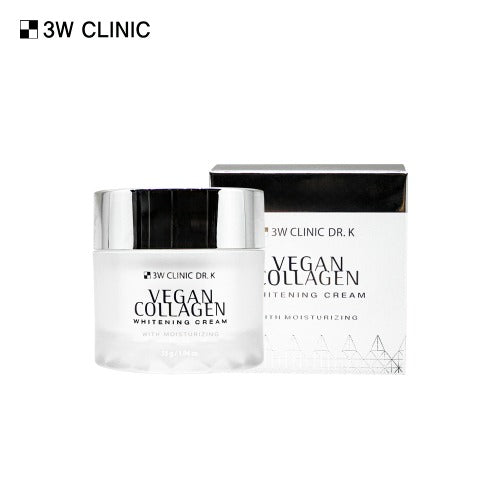 3W CLINIC Dr.K Vegan Collagen Whitening Cream 55g Available on Seoulbazaar, your online store for trendy korean products.