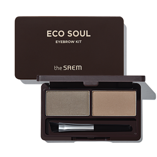 THE SAEM Eco Soul Eyebrow Kit 2x2.5g Available on Seoulbazaar, your online store for trendy korean products.