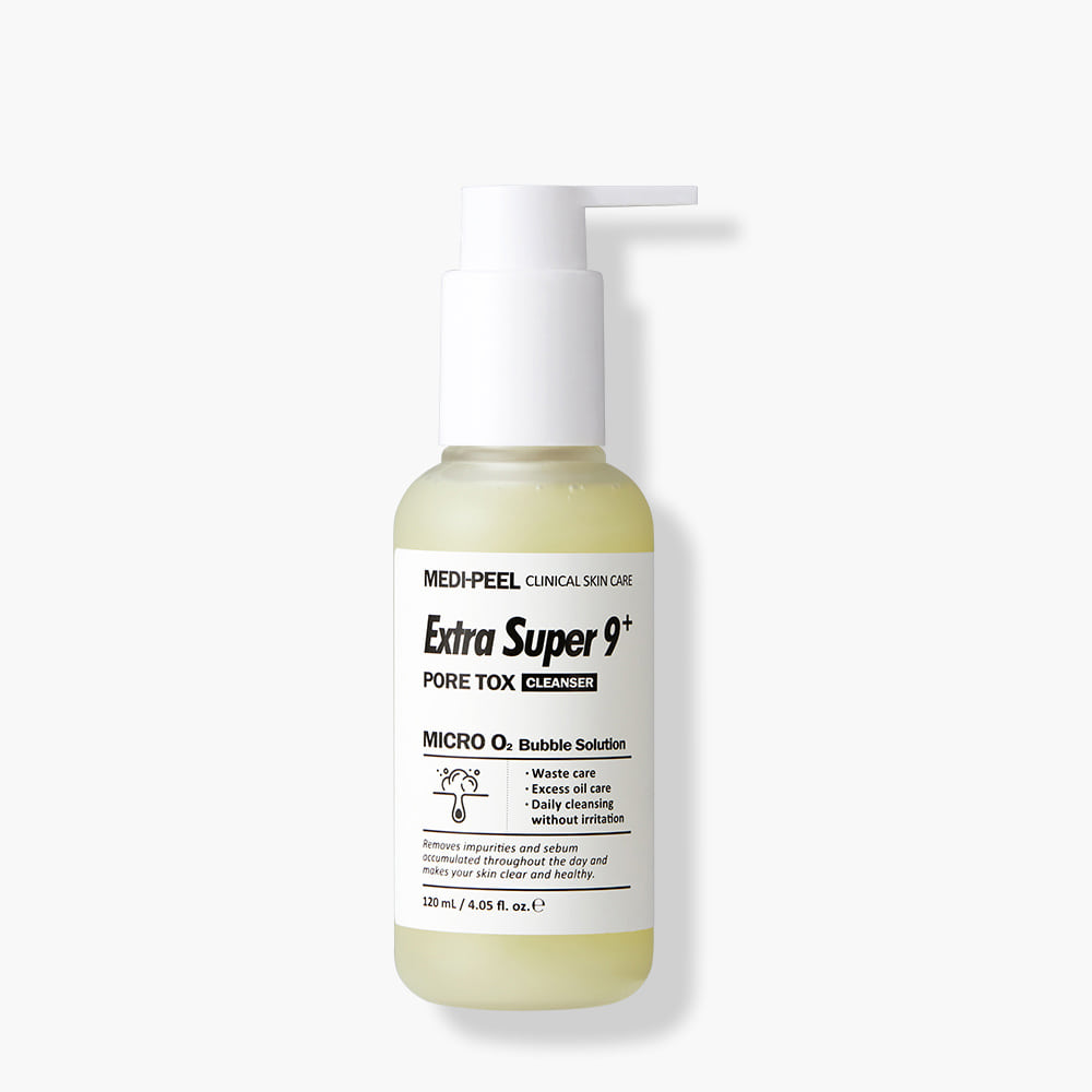 MEDIPEEL Extra Super 9+ Pore Tox Cleanser 120ml Available on Seoulbazaar, your online store for trendy korean products.