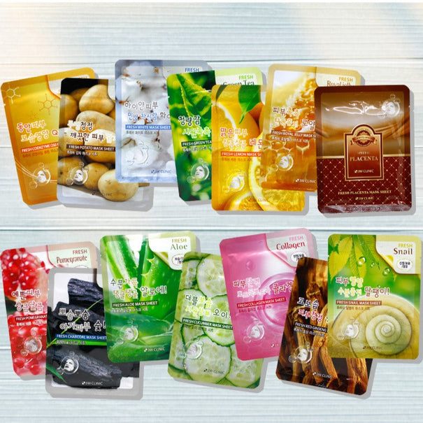 3W CLINIC Fresh Mask Sheet 1+1 Available on Seoulbazaar, your online store for trendy korean products.