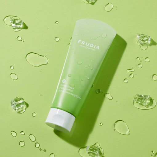 FRUDIA Green Grape Pore Control Scrub Cleansing Foam 145g Available on Seoulbazaar, your online store for trendy korean products.