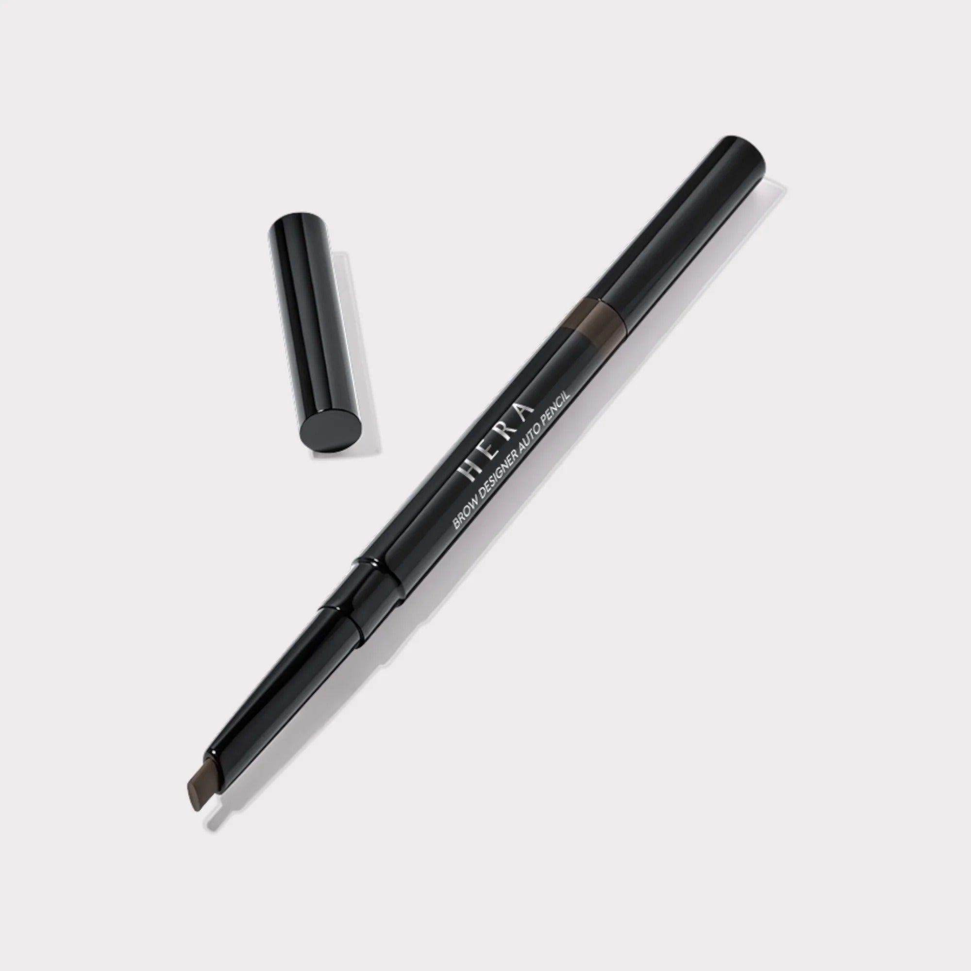 HERA Brow Desighner Auto Pencil for precise eyebrow shaping, sleek black design, beauty essential.