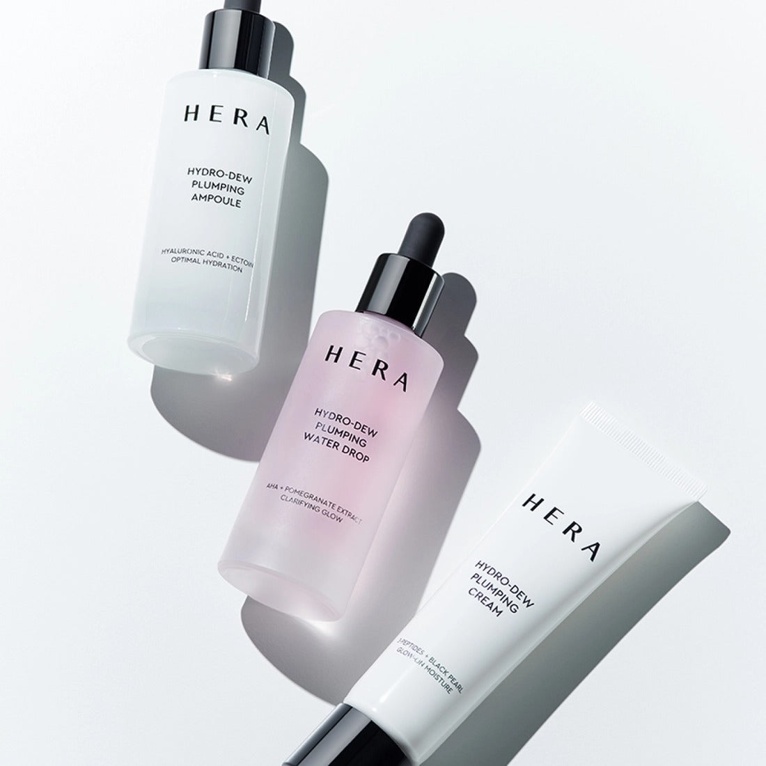 HERA Hydro-Dew Pluming Water Drop 50ml with ampoule and cream