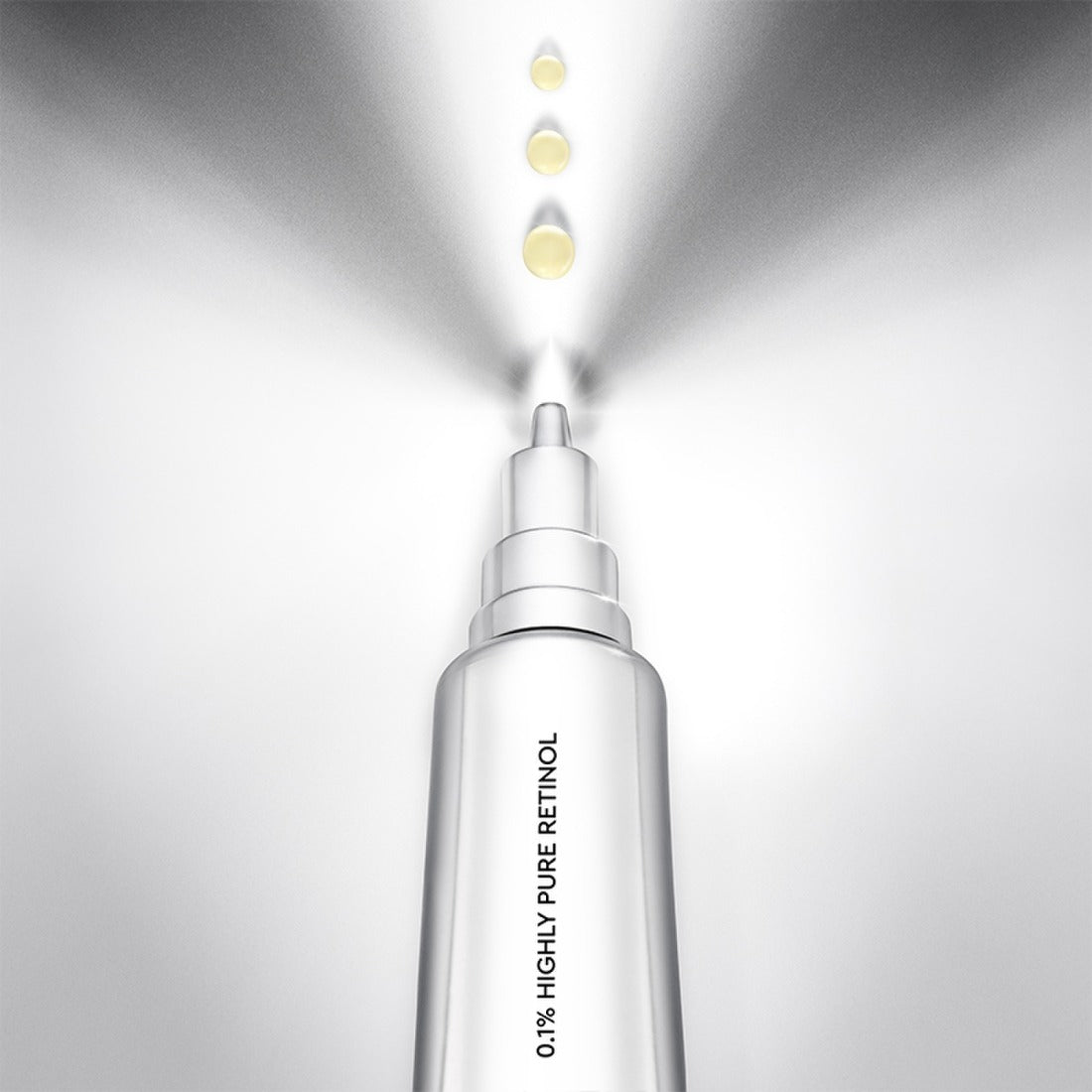 HERA Retinol 3X Lifting Serum 25ml bottle with drops of serum highlighting advanced skincare formula