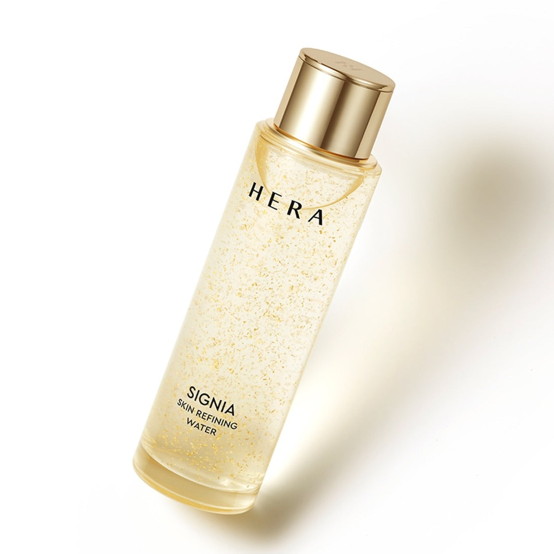 HERA Signa Skin refreshing Water 180ml bottle with golden cap, luxury skincare product, hydrating water for refreshed skin
