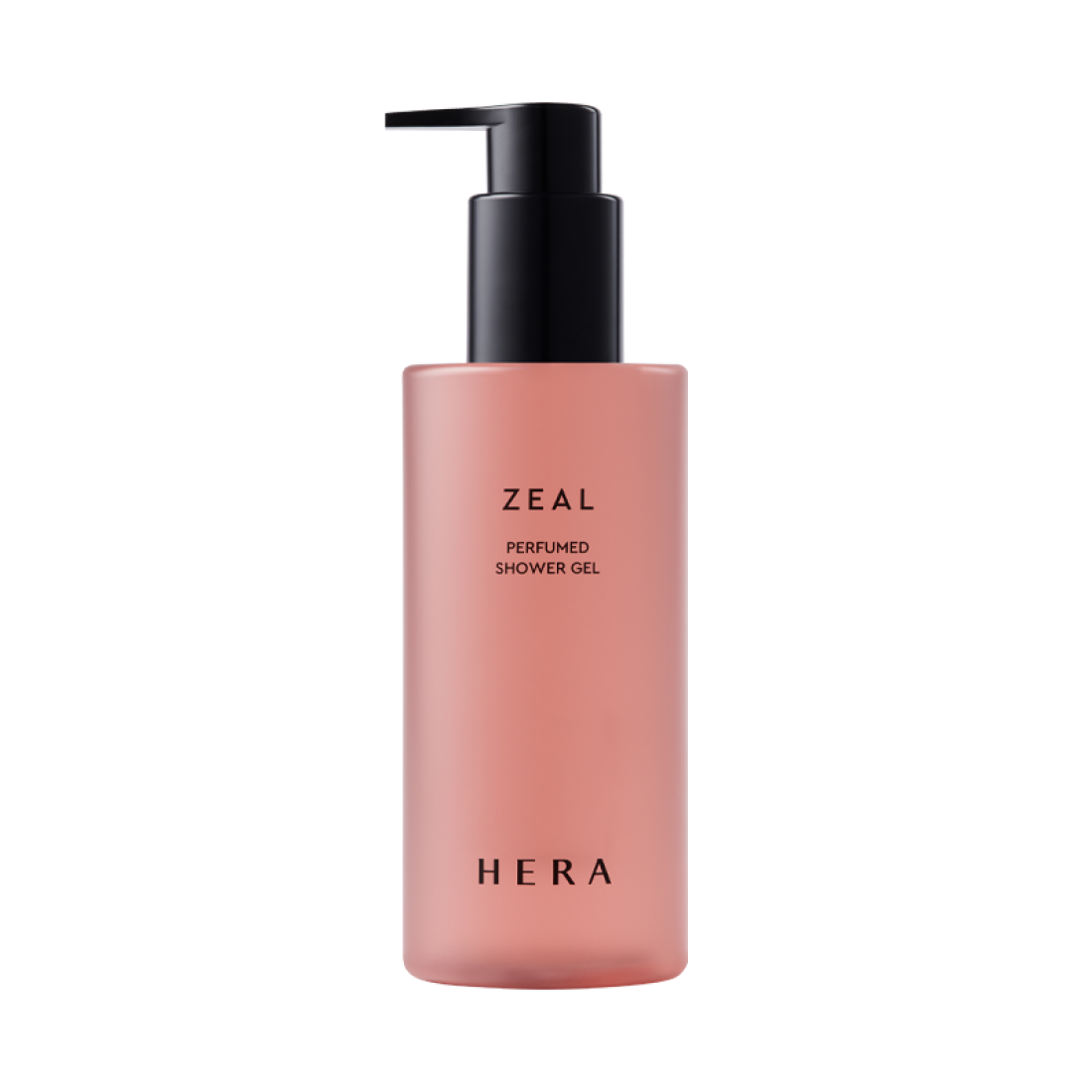 HERA Zeal Blooming Perfumed Shower Gel 250g bottle with sleek design for luxurious bath experience.