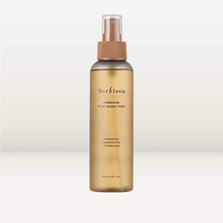 HERBLOOM Kombucha Plant Biome Toner 150g bottle on display