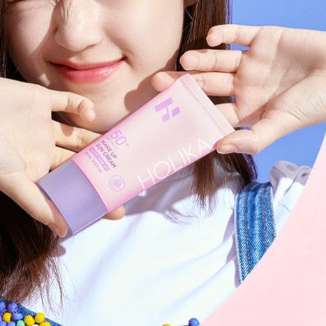 HOLIKA HOLIKA Make Up Sun Cream 60ml Available on Seoulbazaar, your online store for trendy korean products.