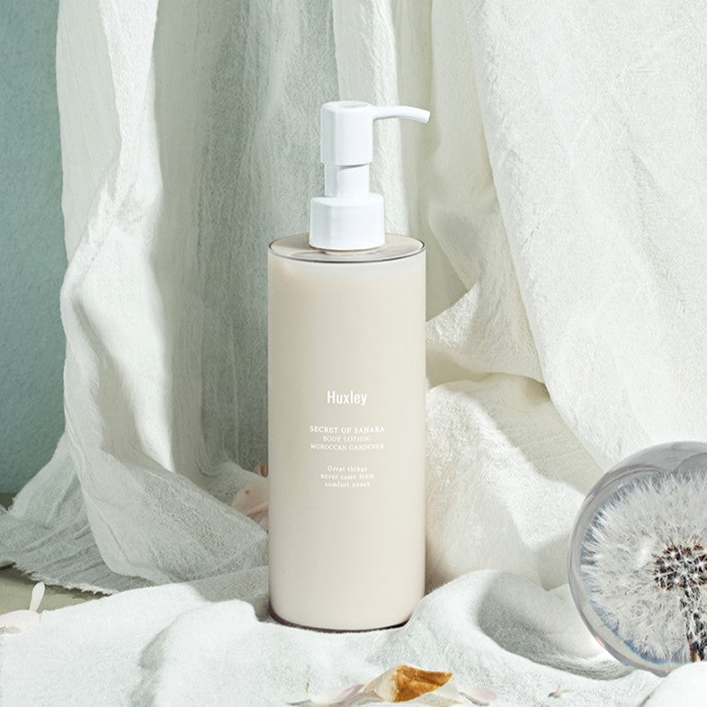 HUXLEY Body Lotion Moroccan Gardener 300ml Available on Seoulbazaar, your online store for trendy korean products.