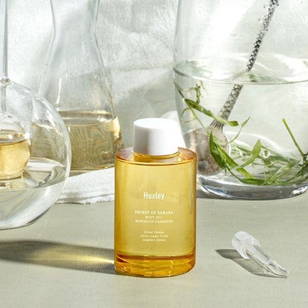 HUXLEY Body Oil Moroccan Gardener 100ml Available on Seoulbazaar, your online store for trendy korean products.