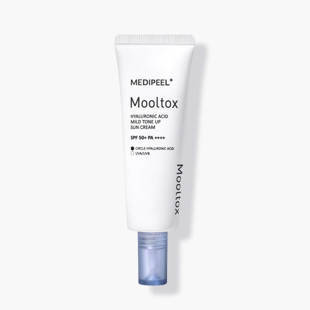 MEDIPEEL Hyaluronic Acid Layer Mooltox Mild Tone Up Sun Cream 50g Available on Seoulbazaar, your online store for trendy korean products.