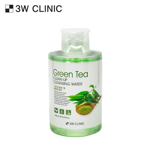3W CLINIC Clean-Up Cleansing Water 500ml Available on Seoulbazaar, your online store for trendy korean products.