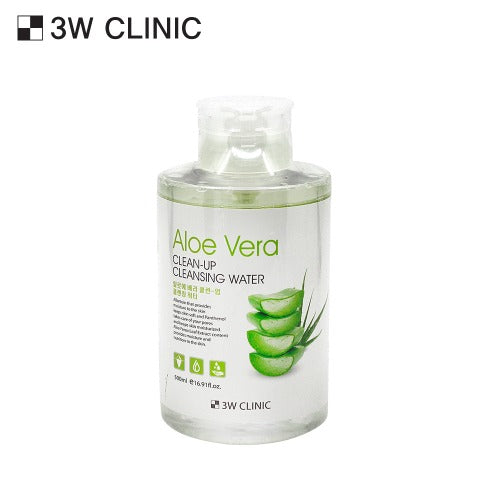 3W CLINIC Clean-Up Cleansing Water 500ml Available on Seoulbazaar, your online store for trendy korean products.