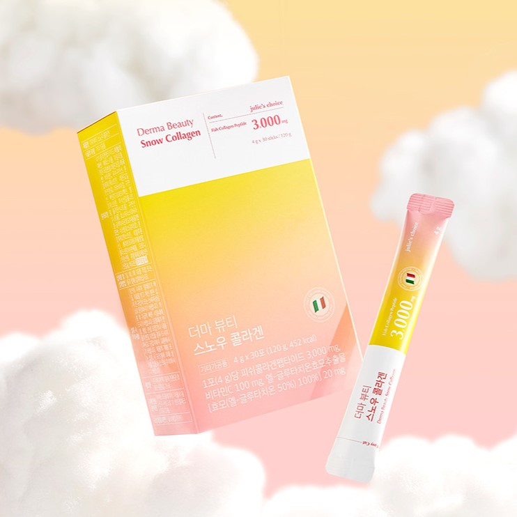 JULIE'S CHOICE Derma Beauty Snow Collagen 30p Available on Seoulbazaar, your online store for trendy korean products.