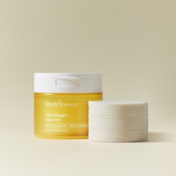 MEDIANSWER Vita Collagen Glow Pad 80p 140ml Available on Seoulbazaar, your online store for trendy korean products.