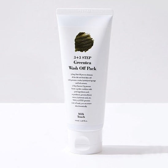 MILK TOUCH Greentea Wash Off Pack 100ml Available on Seoulbazaar, your online store for trendy korean products.