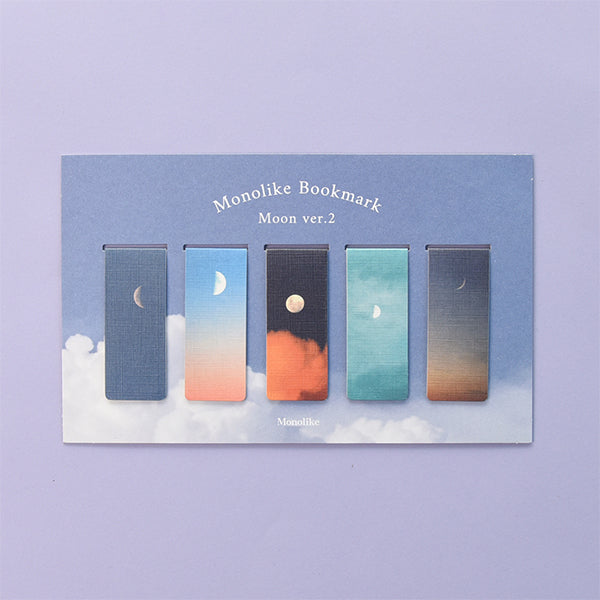 MONOLIKE Magnetic Bookmark Set #Moon Ver.2 Available on Seoulbazaar, your online store for trendy korean products.