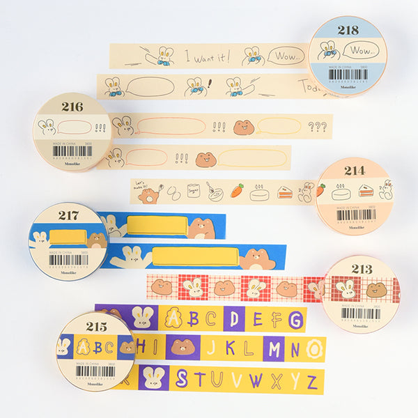 MONOLIKE Unmatched Friends Masking Tape Available on Seoulbazaar, your online store for trendy korean products.