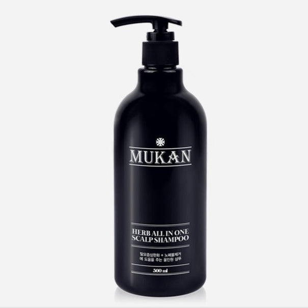 MUKAN Herb All In One Scalp Shampoo 500ml Available on Seoulbazaar, your online store for trendy korean products.