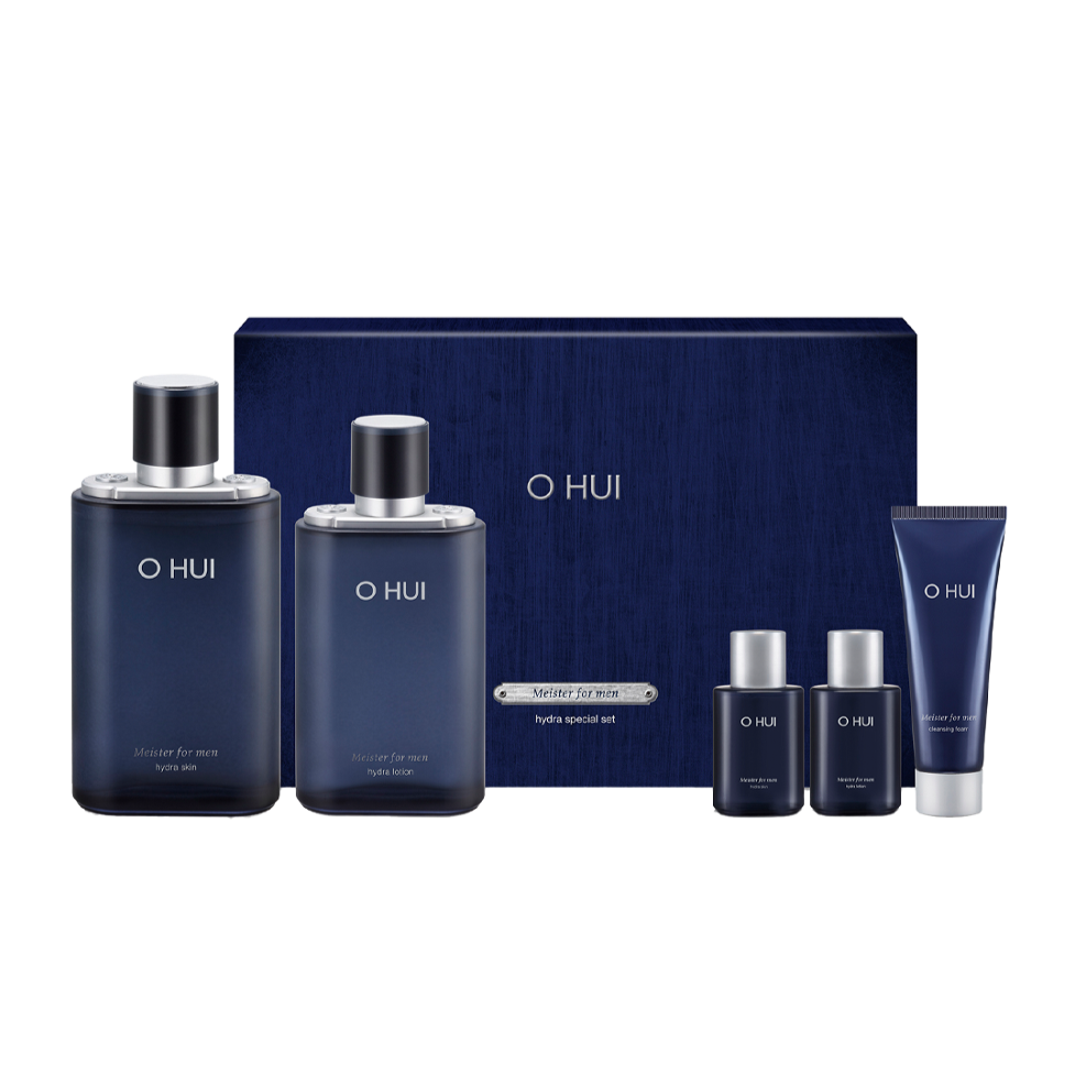 OHUI Meister For Men Hydra Set (Moisturizer, Lotion Cleansing Foam) Available on Seoulbazaar, your online store for trendy korean products.