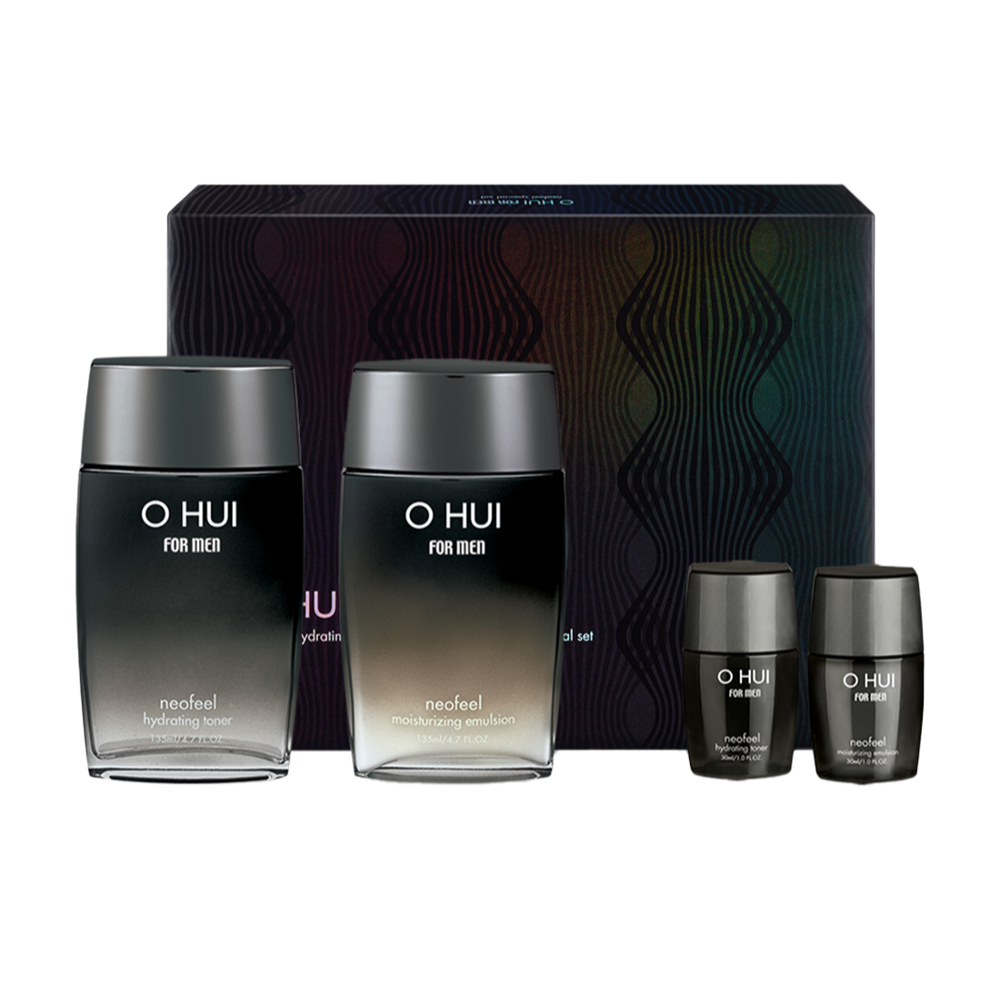 OHUI Meister For Men Neofeel Set (Toner, Emulsion) Available on Seoulbazaar, your online store for trendy korean products.