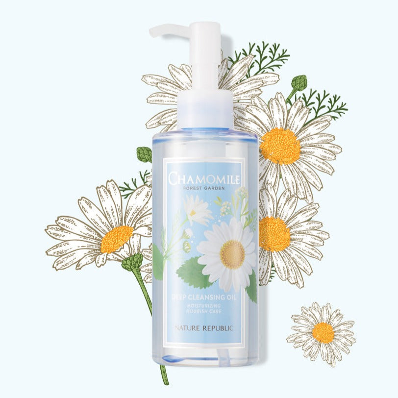 NATURE REPUBLIC Forest Garden Chamomile Cleansing Oil 200ml Available on Seoulbazaar, your online store for trendy korean products.