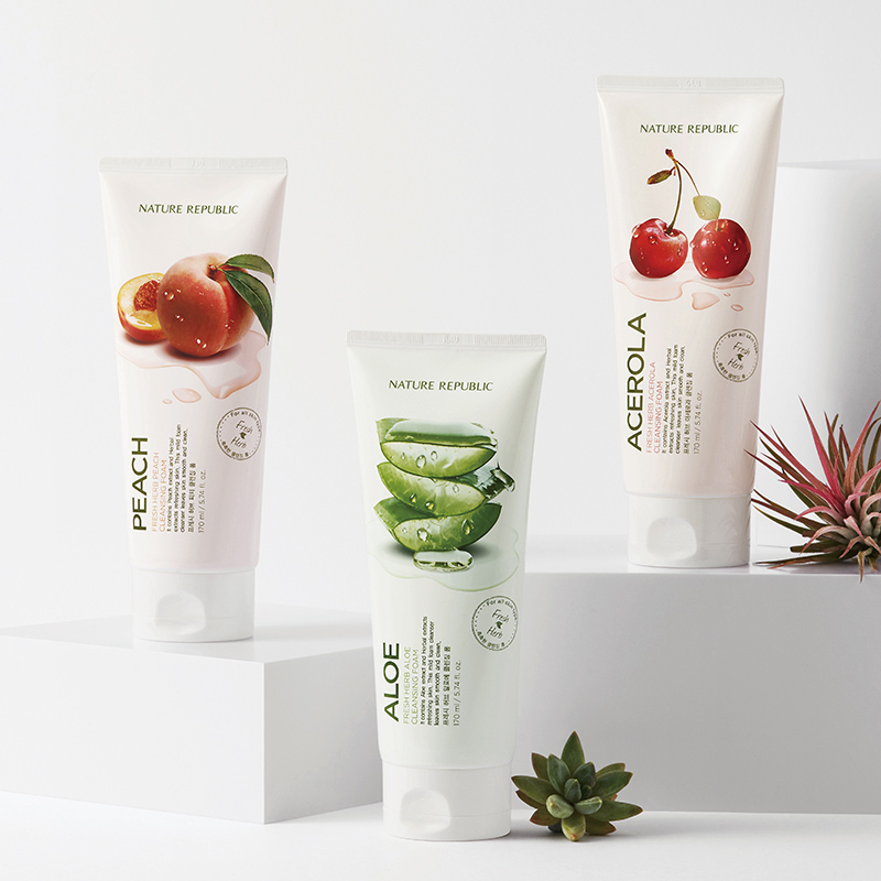 NATURE REPUBLIC Fresh Herb Foam Cleansing 170ml Available on Seoulbazaar, your online store for trendy korean products.