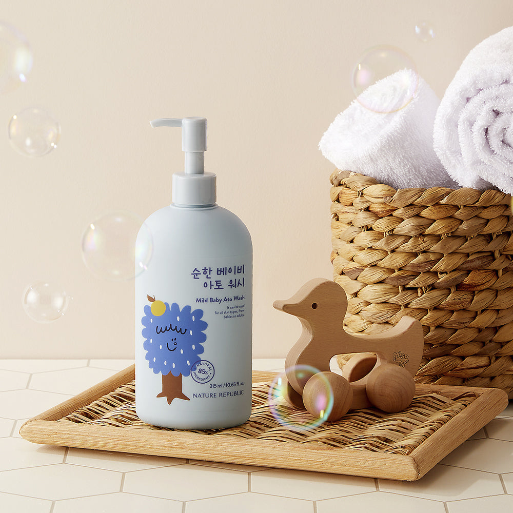 NATURE REPUBLIC Mild Baby Ato Wash 315ml Available on Seoulbazaar, your online store for trendy korean products.