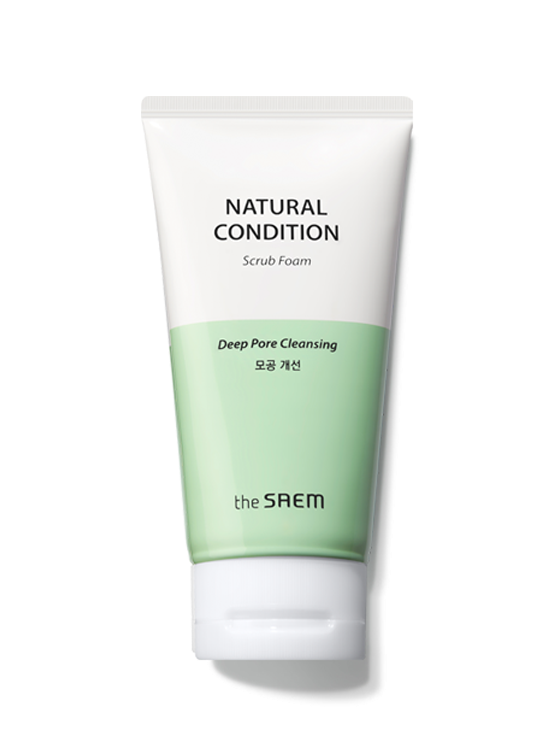 THE SAEM Natural Condition Scrub Foam 150ml Available on Seoulbazaar, your online store for trendy korean products.