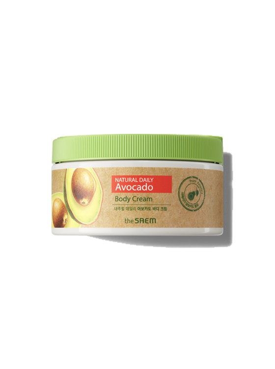 THE SAEM Natural Daily Avocado Body Cream 300ml Available on Seoulbazaar, your online store for trendy korean products.