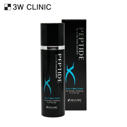 3W CLINIC Premium Black Peptide All In One For Men 150ml Available on Seoulbazaar, your online store for trendy korean products.