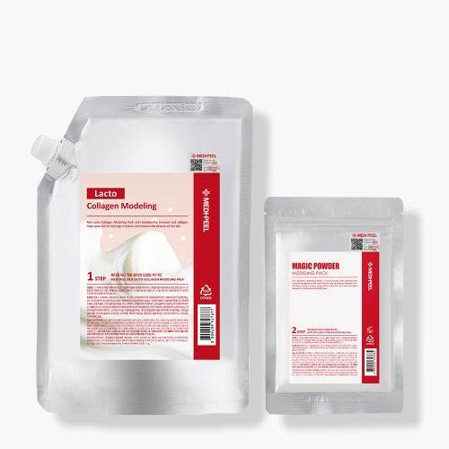 MEDIPEEL Red Lacto Collagen Modeling Pack Set 1kg (Modeling Pack+Powder) Available on Seoulbazaar, your online store for trendy korean products.