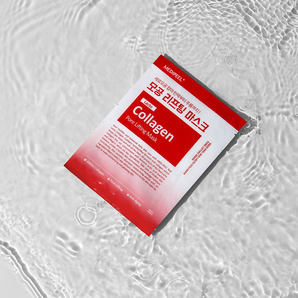 MEDIPEEL Red Lacto Collagen Pore Lifting Mask Available on Seoulbazaar, your online store for trendy korean products.